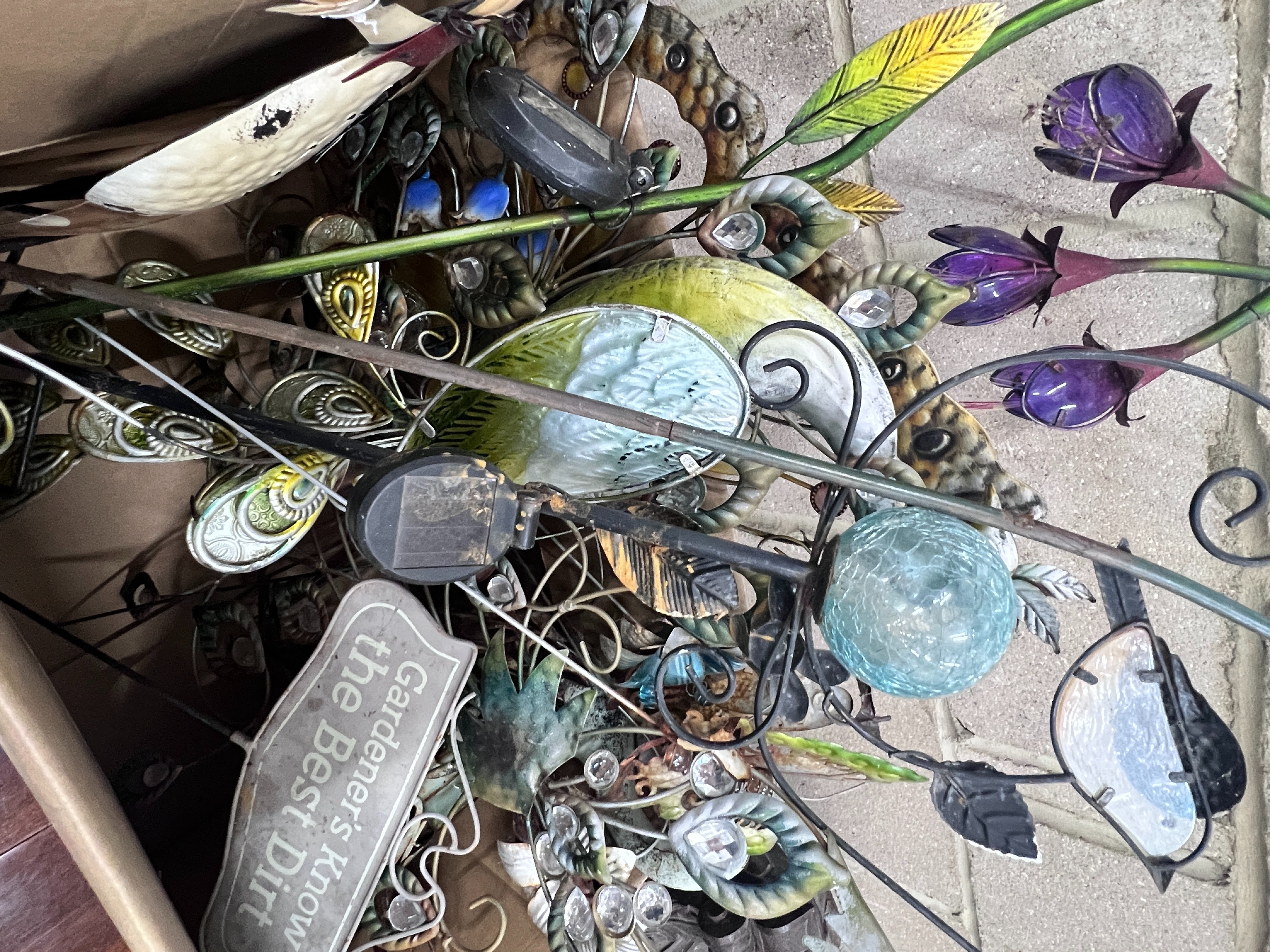 A quantity of assorted garden ornaments